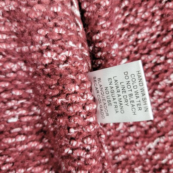 Entro Vilma Ombre Longline Open Cardigan Sweater Medium NWT Wine Blush Knit - Picture 14 of 16